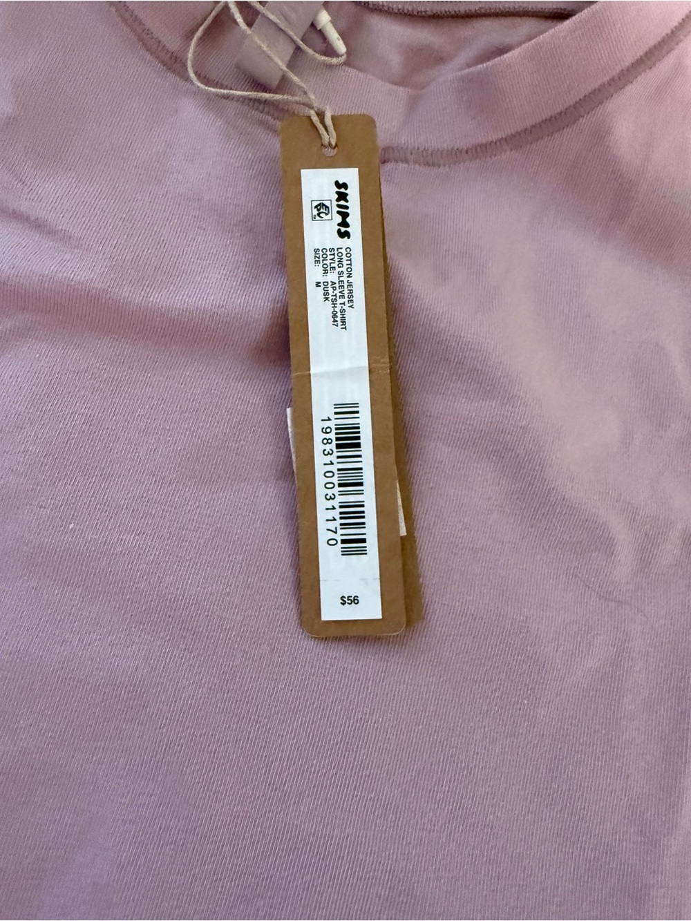 NWT Skims COTTON JERSEY
Long Sleeve T-Shirt - Picture 3 of 6